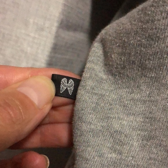 Victoria’s Secret Crop Lounge Top-Sz M/Oversized Fit-Gray-Cotton Blend-EUC - Picture 3 of 16